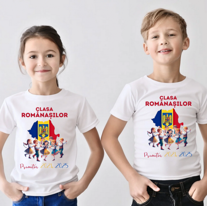 Tricou traditional absolvire elevi hora unirii Clasa Romanasilor ABS11206 [2]