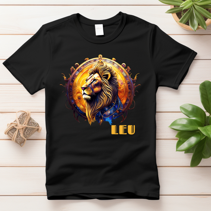 Tricou zodiac LEU personalizat cu text sau poze, unisex TLEU118 [3]