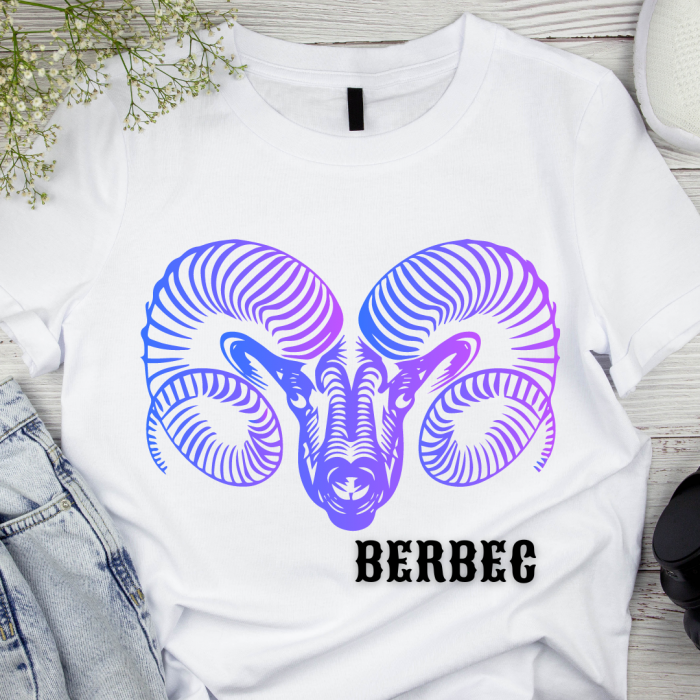Tricou zodiac BERBEC personalizat cu text sau poze, unisex TBER121 [2]