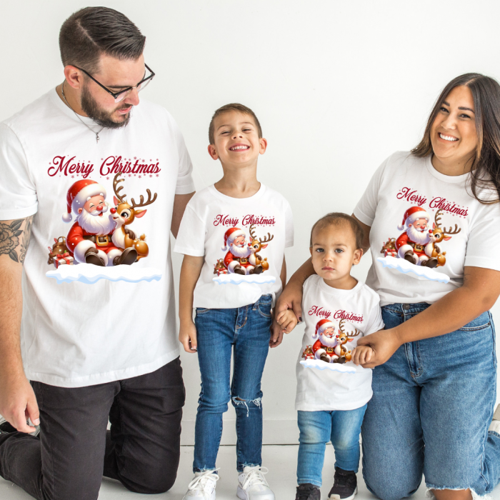 Tricouri Family mama, tata si copii personalizate cu tematica de Craciun, Cadoul perfect de craciun 12657 [1]