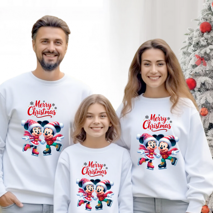 Tricouri Family mama, tata si copii personalizate cu tematica de Craciun, Cadoul perfect de craciun 12661 [1]