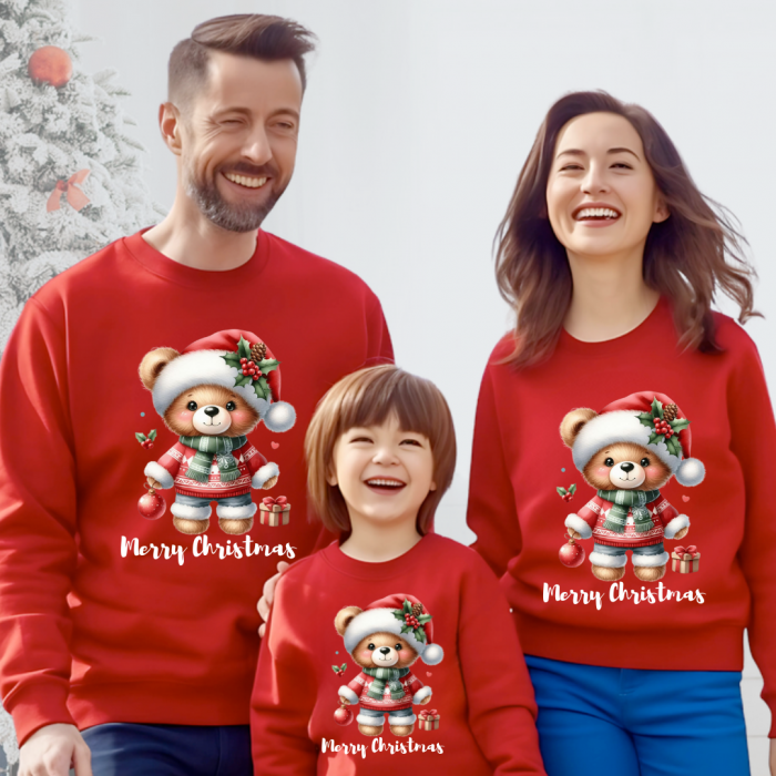 Tricouri Family mama, tata si copii personalizate cu tematica de Craciun, Cadoul perfect de craciun 12663 [1]