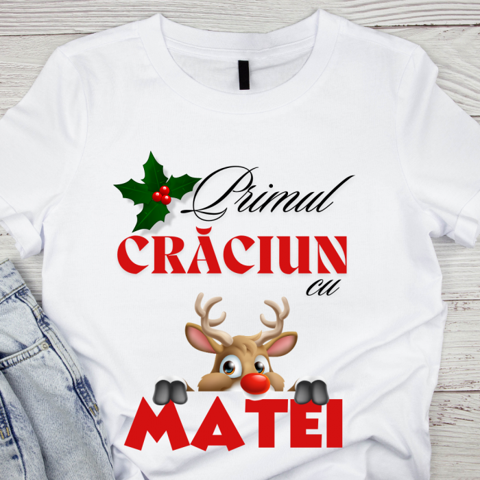 Tricouri Family mama, tata  si copii personalizate cu tematica de Craciun,  Craciun Fericit 12245 [2]
