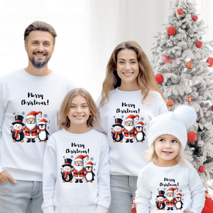 Tricouri Family mama, tata  si copii personalizate cu tematica de Craciun,  Craciun Fericit 12252 [2]