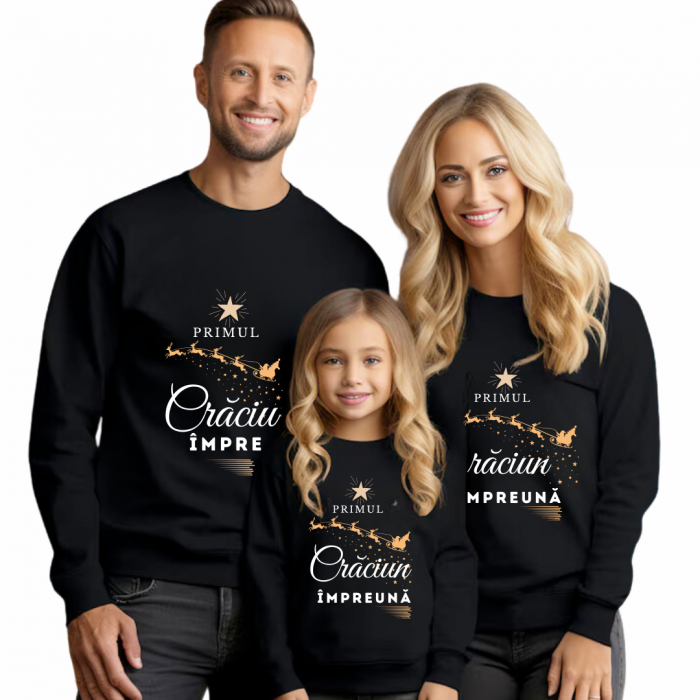 Tricouri Family mama, tata  si copii personalizate cu tematica de Craciun,  Craciun Fericit 12254 [2]