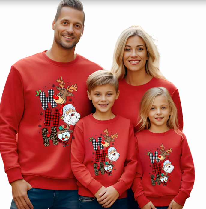 Tricouri Family mama, tata  si copii personalizate cu tematica de Craciun,  Craciun Fericit 12264 [2]