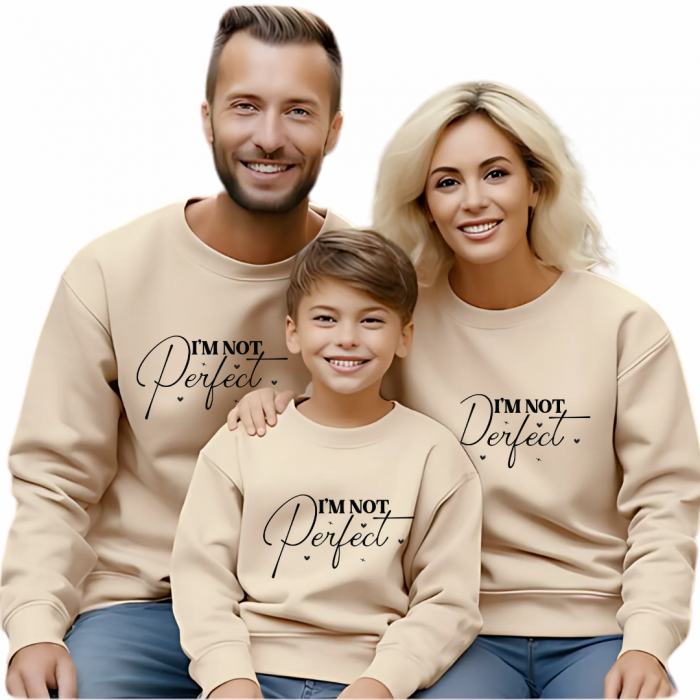 Tricouri Family mama, tata  si copii personalizate I'm not perfect 12256 [6]