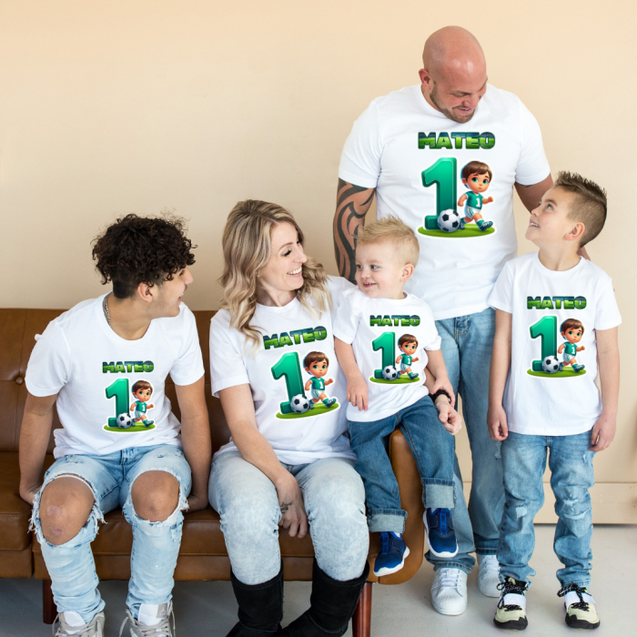 Tricouri Family mama, tata  si copii personalizate PENTRU MOT 1 AN 11256.10  tematica fotbal [2]