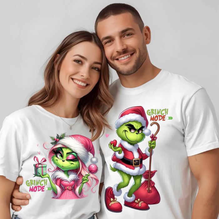 Tricouri personalizate Family, Cadoul perfect de craciun Grinch Family  25111 [1]