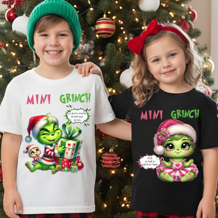 Tricouri personalizate Family, Cadoul perfect de craciun Grinch Family  25114 [1]