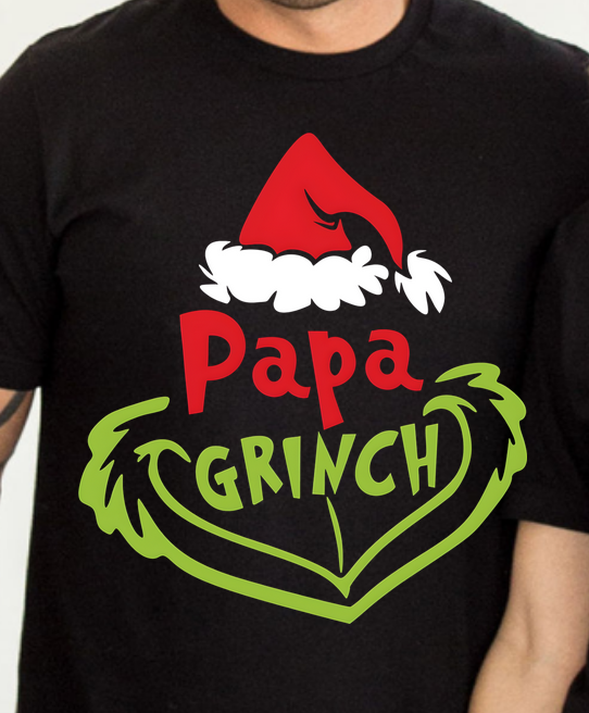 Tricouri personalizate Mama si Papa Grinch Cadoul perfect de craciun 3226 [4]