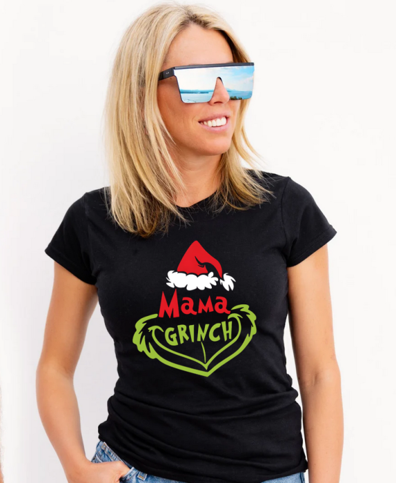 Tricouri personalizate Mama si Papa Grinch Cadoul perfect de craciun 3226 [2]