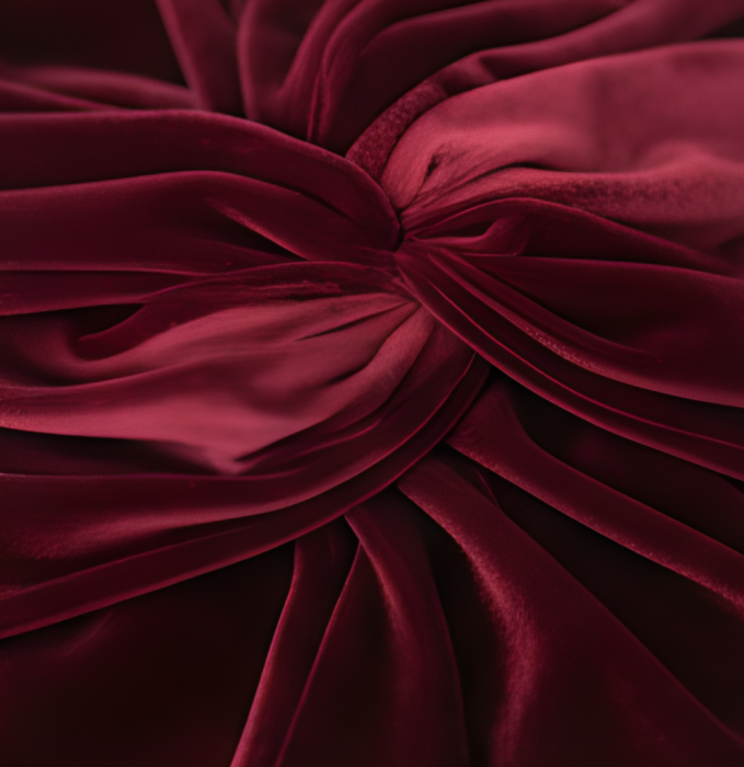 Turban catifea foarte gros de dama KATY marime 58-60, captuseala polar, culoare wine [3]