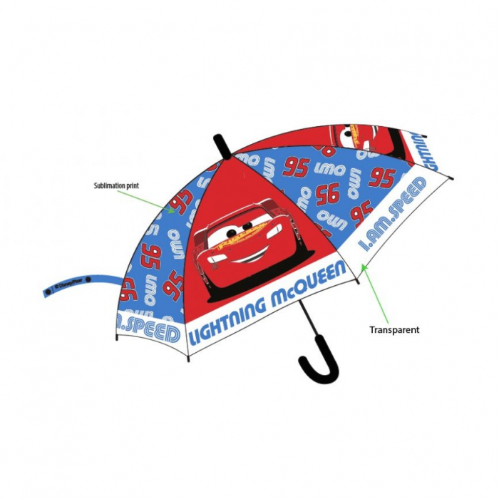 Umbrela pentru copii Disney Cars Child (semi-automatic) O68 cm
