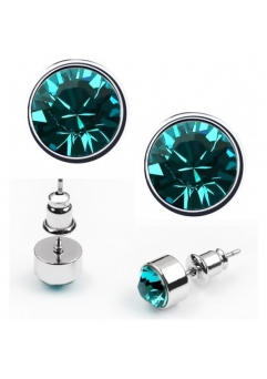 Bijuterii - Cercei BRIGHT turquoise  cu cristale swarovski