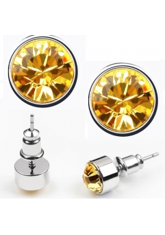 Bijuterii - Cercei BRIGHT yellow cu cristale swarovski