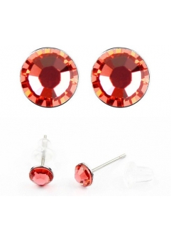 Bijuterii - Cercei LITTLE SHINE red cu cristale swarovski