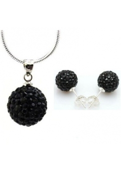 Bijuterii - Set bijuteriii SHAMBALA negru  cu cristale