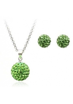 Bijuterii - Set bijuteriii SHAMBALA green-verde cu cristale
