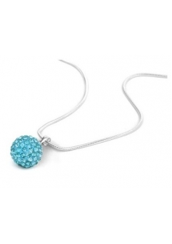 Bijuterii - Pandant SHAMBALA bleo AQUAMARINE cu cristale
