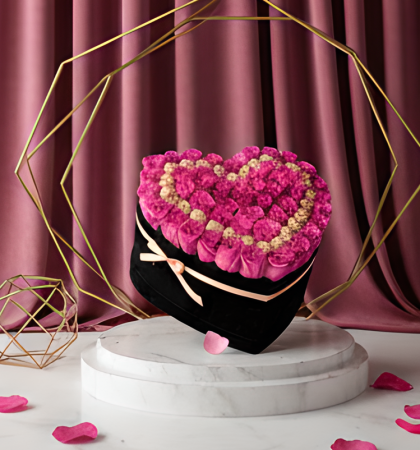 Aranjament Floral Fererro Pink, cu Trandafiri din sapun [3]