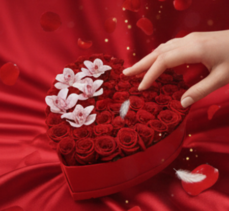 Aranjament Floral LOVE cu Trandafiri din Sapun Cadou perfect si elegant [4]