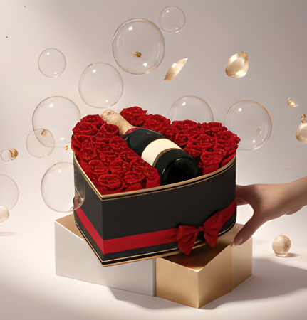 Aranjament Floral LOVE cu Trandafiri din Sapun Cadou perfect si elegant [4]