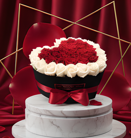 Aranjament cu trandafiri din sapun LOVE roz [3]