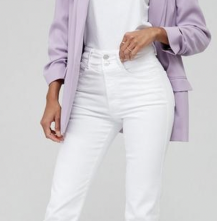Blugi albi pentru  femei, serie clasica, MISS JOANA 12239 [3]