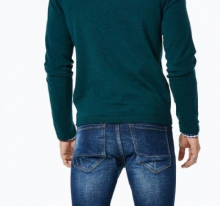 Bluza barbati casual  100% bumbac culoare verde, cod MMY-9034 [4]