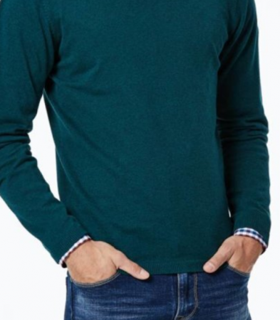 Bluza barbati casual  100% bumbac culoare verde, cod MMY-9034 [3]