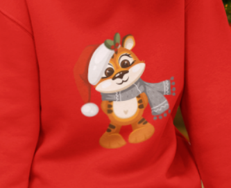 Bluza sport de copii cu mânecă lungă, tematica de craciun, vatuita pe interior, moale și pufosasa la interior [1]