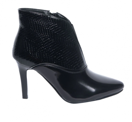 Botine Dama cu Toc Emilia Negru model Clasic [3]