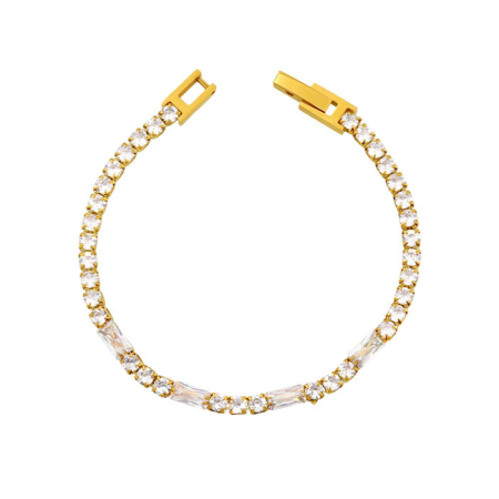 Bijuterii - Bratara alba, Thia Jewelry S.Steel, pentru dama, din otel inoxidabil, JC-BE594-2