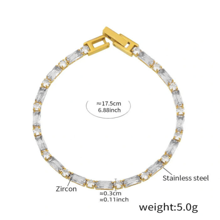 Bratara alba, Thia Jewelry S.Steel, pentru dama, din otel inoxidabil, JC-BE595-2 [1]