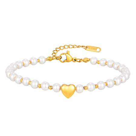 Bijuterii - Bratara alba, Thia Jewelry S.Steel, pentru dama, din otel inoxidabil, JC-BR2733-2