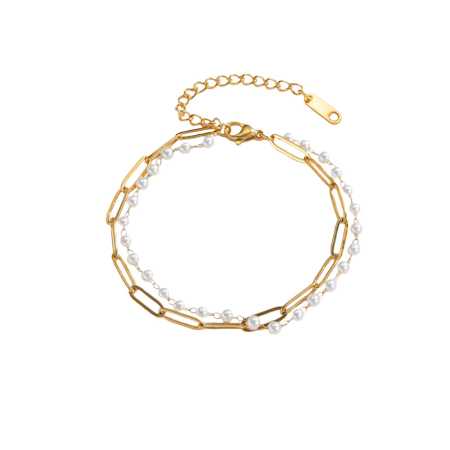 Fashion - Bratara alba, Thia Jewelry S.Steel, pentru dama, din otel inoxidabil, NH-B020-2