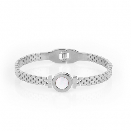 Bijuterii - Bratara argintie, Santa Barbara Polo, pentru dama, din otel inoxidabil, SBJ.3.1111-1