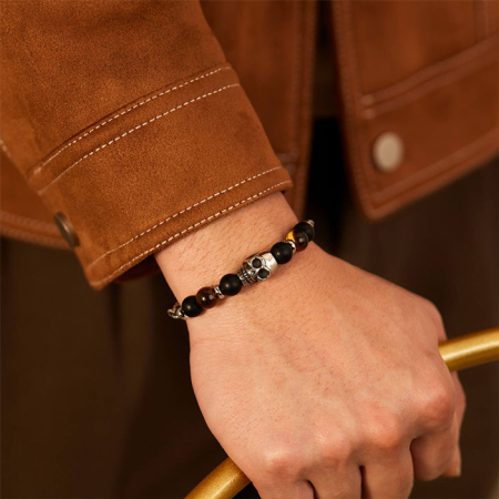 Bratara argintie, Thia Jewelry S.Steel, pentru barbati, din otel inoxidabil, JC-GS1475-8 [1]