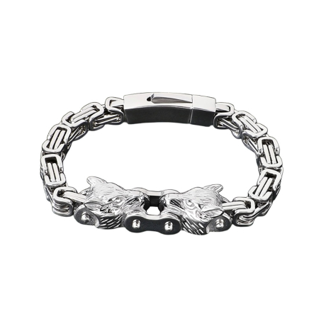 Fashion - Bratara argintie, Thia Jewelry S.Steel, pentru barbati, din otel inoxidabil, NH-B042-8