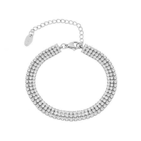 Fashion - Bratara argintie, Thia Jewelry S.Steel, pentru dama, din inox, JC-BE330-1-8