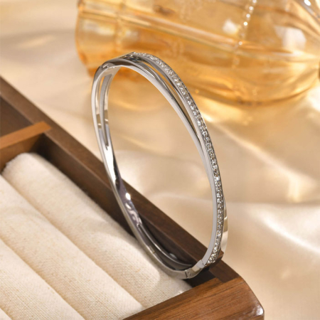 Bratara argintie, Thia Jewelry S.Steel, pentru dama, din otel inoxidabil, JC-B547-8 [3]