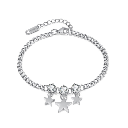 Bijuterii din inox - Bratara argintie, Thia Jewelry S.Steel, pentru dama, din otel inoxidabil, JC-GS1333-8