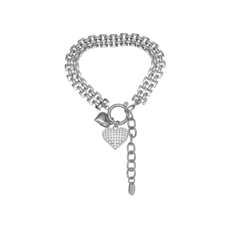 Bijuterii din inox - Bratara argintie, Thia Jewelry S.Steel, pentru dama, din otel inoxidabil, JC-NTXP476-0-8