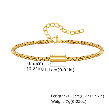 Bratara aurie, Thia Jewelry S.Steel, pentru barbati, din otel inoxidabil, JC-BR2052-9 [1]