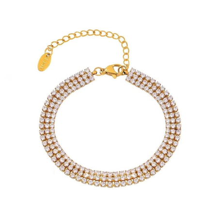 Bijuterii din inox - Bratara aurie, Thia Jewelry S.Steel, pentru dama, din inox, JC-BE330-1-9