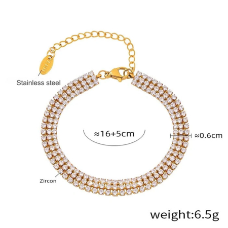 Bratara aurie, Thia Jewelry S.Steel, pentru dama, din inox, JC-BE330-1-9 [1]
