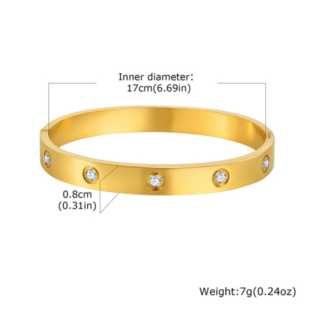 Bratara aurie, Thia Jewelry S.Steel, pentru dama, din otel inoxidabil, JC-B478-9 [2]