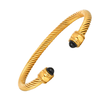 Bijuterii din inox - Bratara aurie, Thia Jewelry S.Steel, pentru dama, din otel inoxidabil, JC-B641-03-9