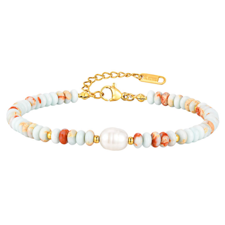 Bijuterii din inox - Bratara aurie, Thia Jewelry S.Steel, pentru dama, din otel inoxidabil, JC-BR2734-9